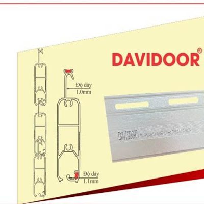 Cửa cuốn công nghệ Đức DaViDoor T50S nan siêu âm giảm chấn 2 chiều