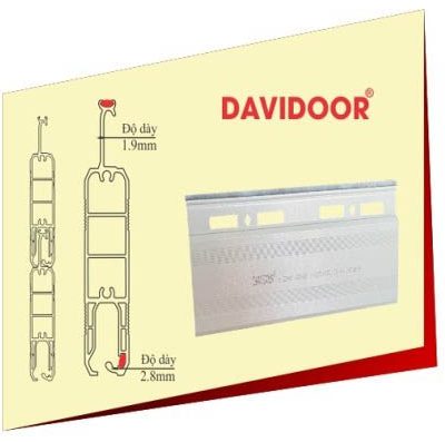 Cửa cuốn công nghệ Đức DaviDoor T70VIP – Nan Siêu Êm Giảm Chấn 2 Chiều
