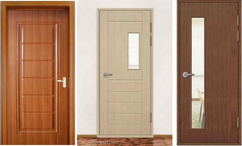 Mẫu cửa nhựa giả gỗ nhiều màu sắc.